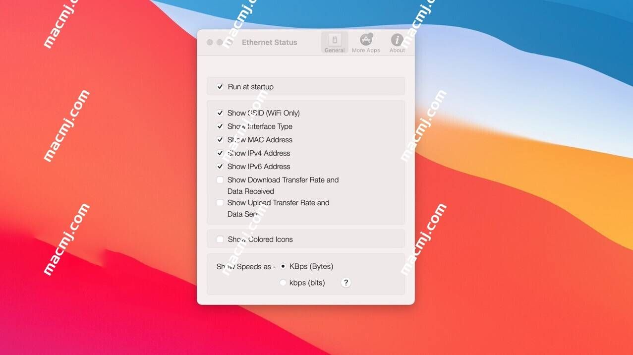 Ethernet Status for Mac(以太网连接状态工具)