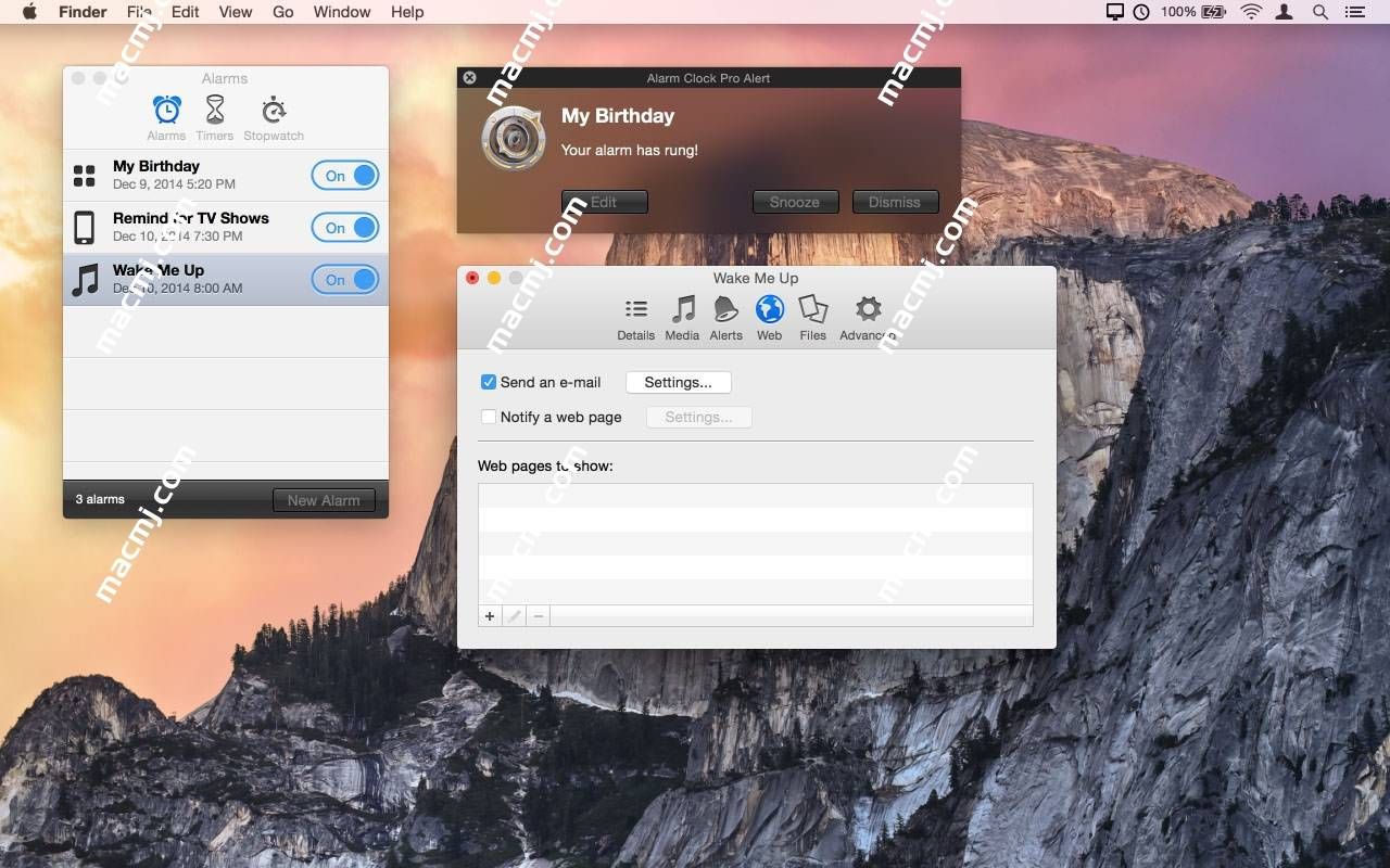 Alarm Clock Pro for mac(闹钟和时间管理工具)