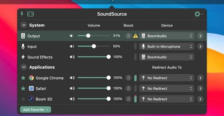 SoundSource 5.5.8 &#8211; 菜单栏音量控制器