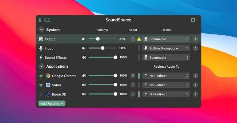 SoundSource 5.5.8 &#8211; 菜单栏音量控制器