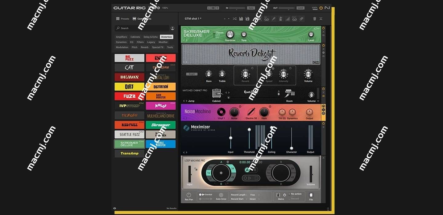 Native Instruments Guitar Rig 7 Pro for Mac(功能强大的吉他和贝司放大效果器)