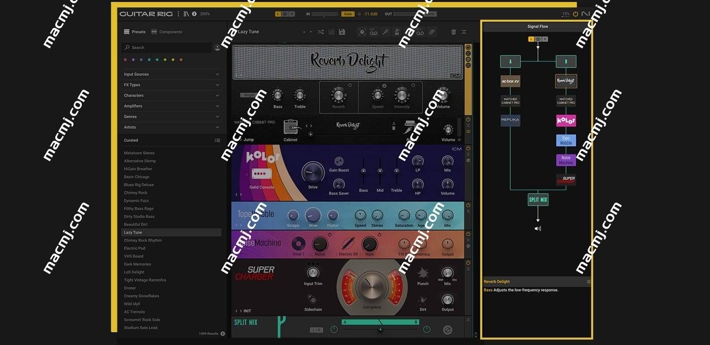 Native Instruments Guitar Rig 7 Pro for Mac(功能强大的吉他和贝司放大效果器)