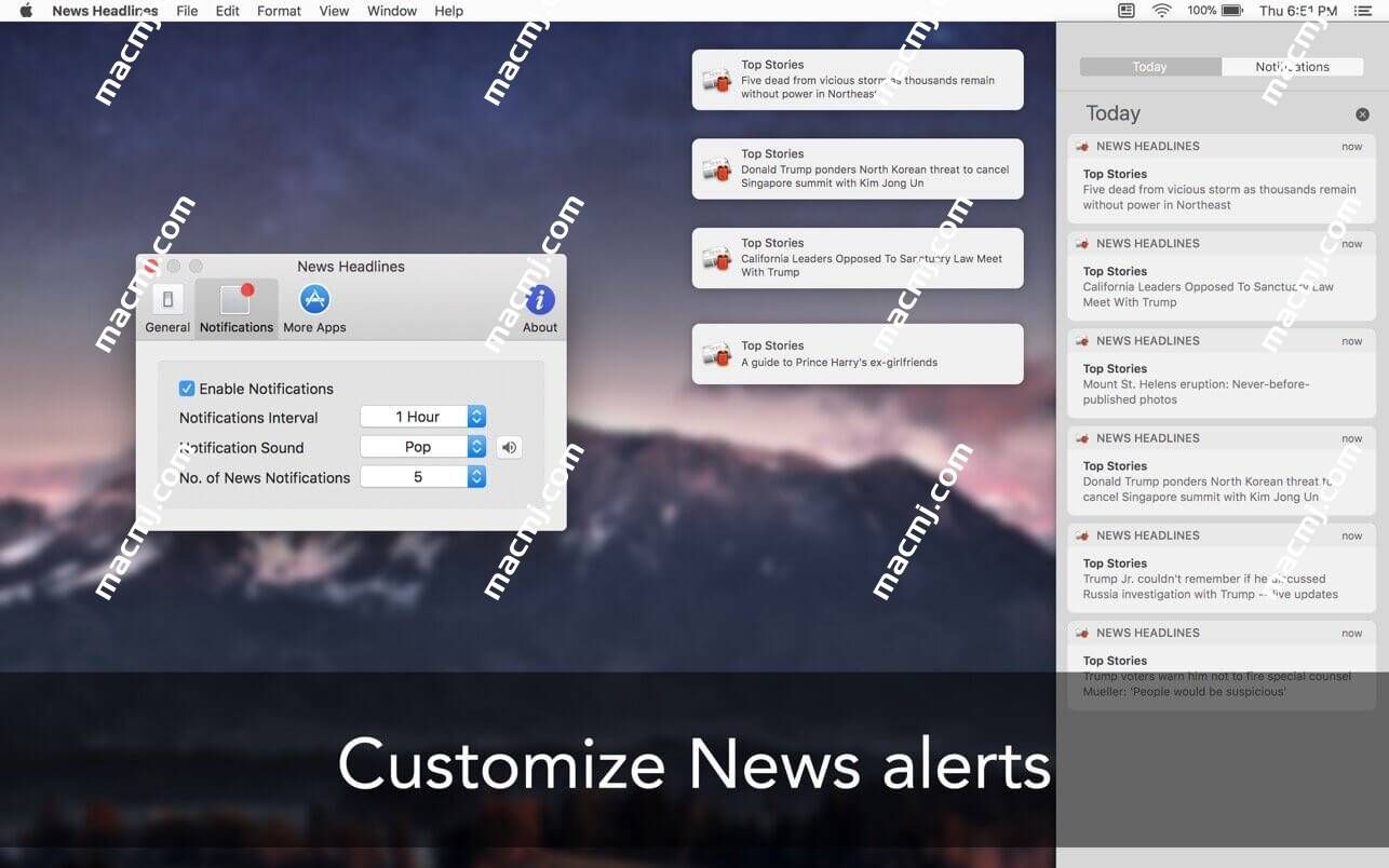 News Headlines for Mac(新闻头条阅读工具)