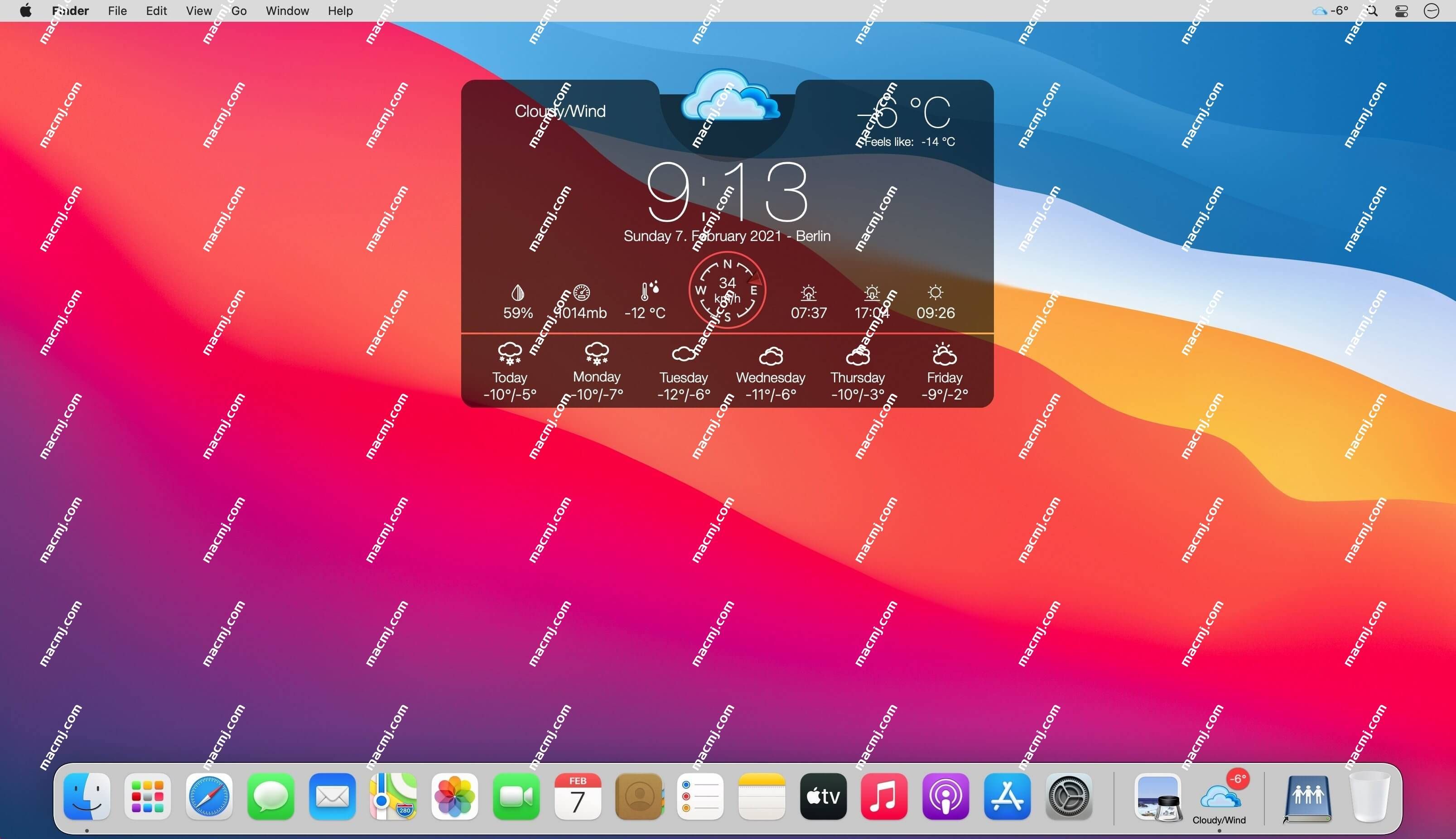 Weather Widget Live for Mac(时尚的天气预报软件)