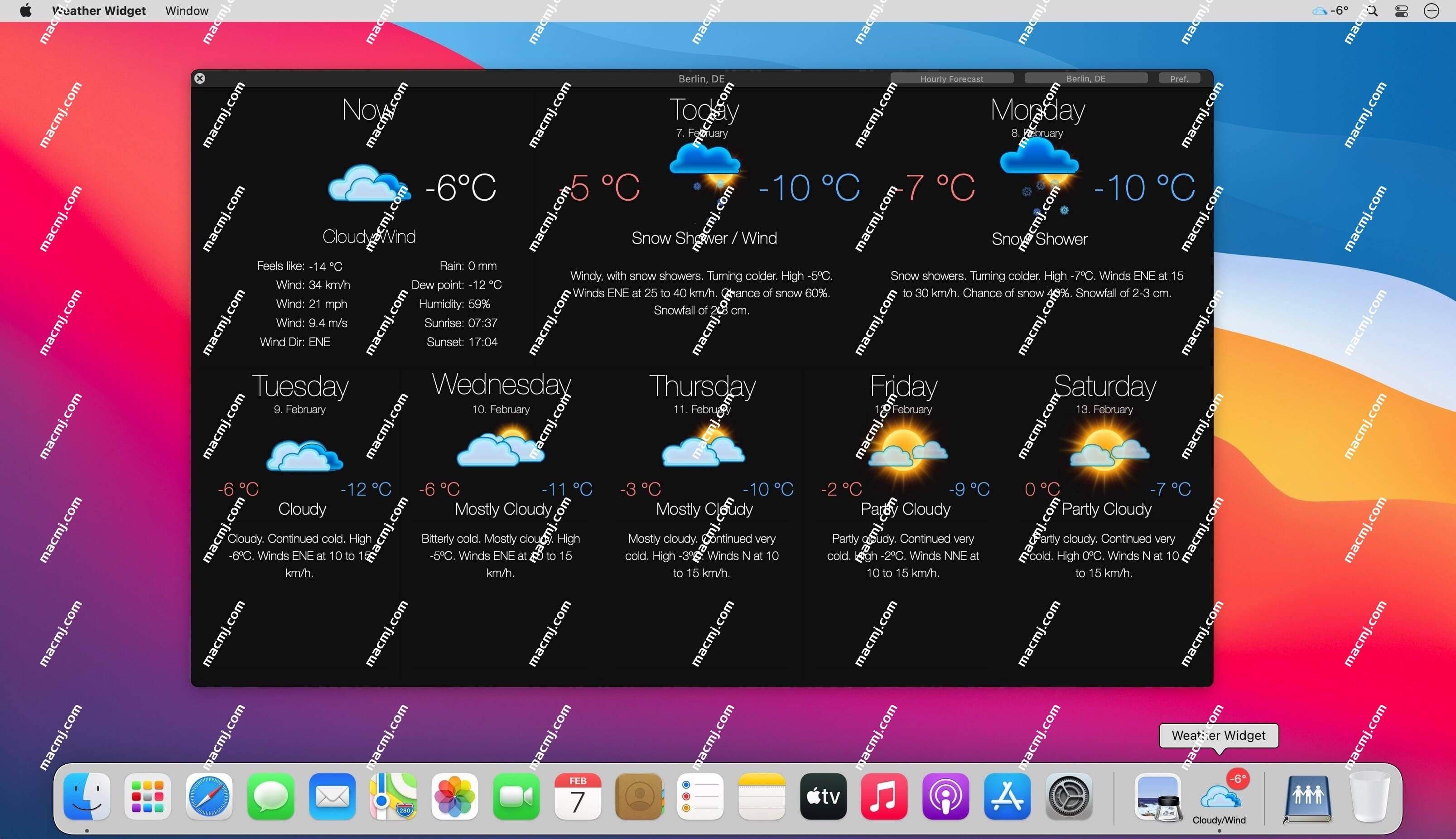 Weather Widget Live for Mac(时尚的天气预报软件)