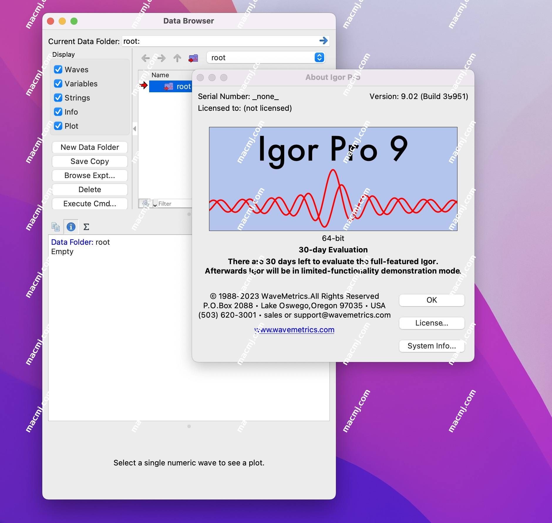 WaveMetrics Igor Pro 9 for Mac(科学计算和数据分析软件)