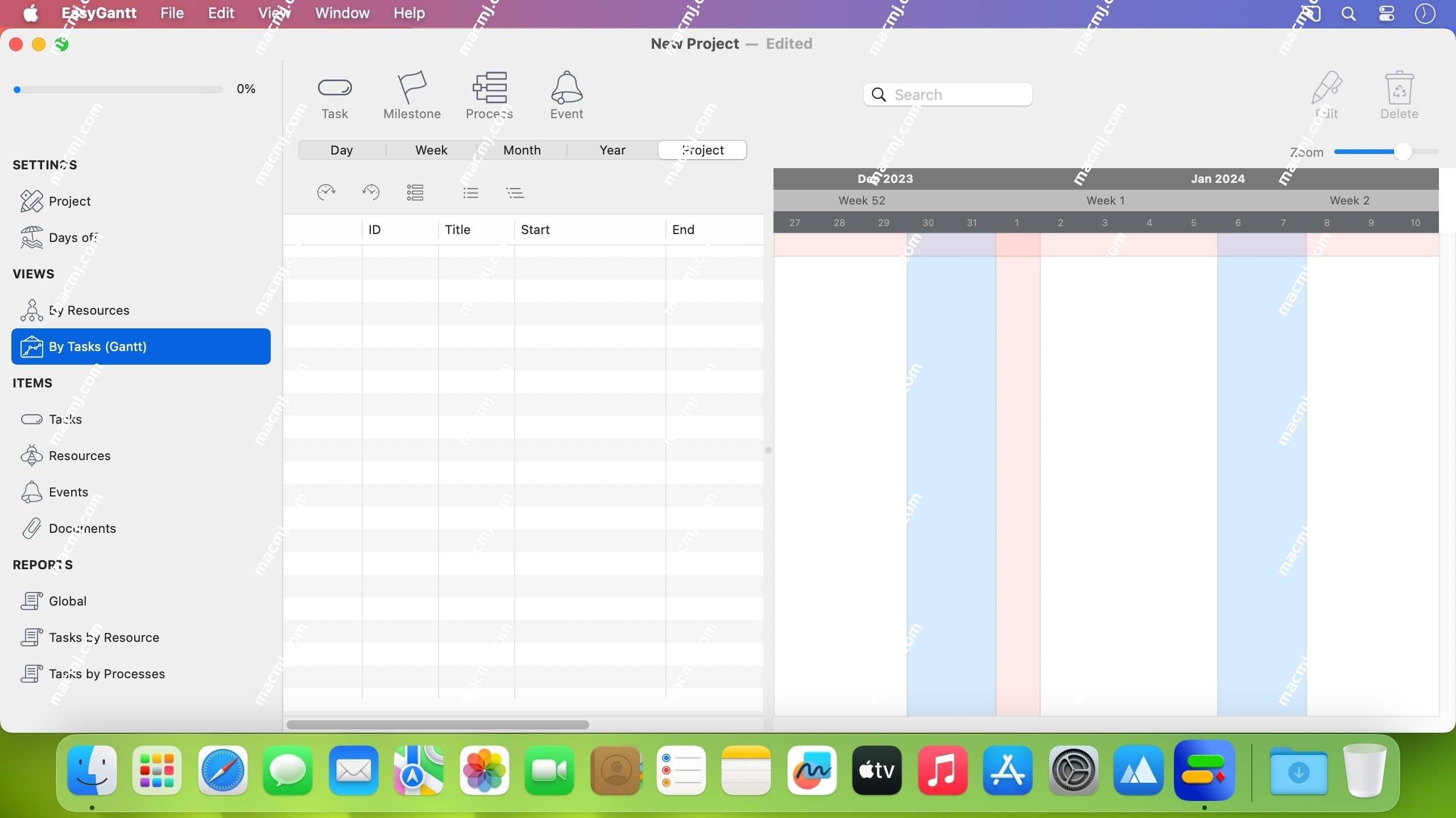 EasyGantt classic for Mac(mcPlanner甘特图项目管理软件)
