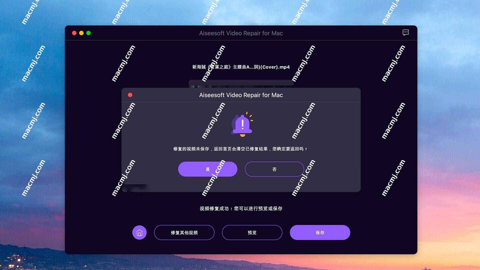 Aiseesoft Video Repair for Mac(视频修复工具)
