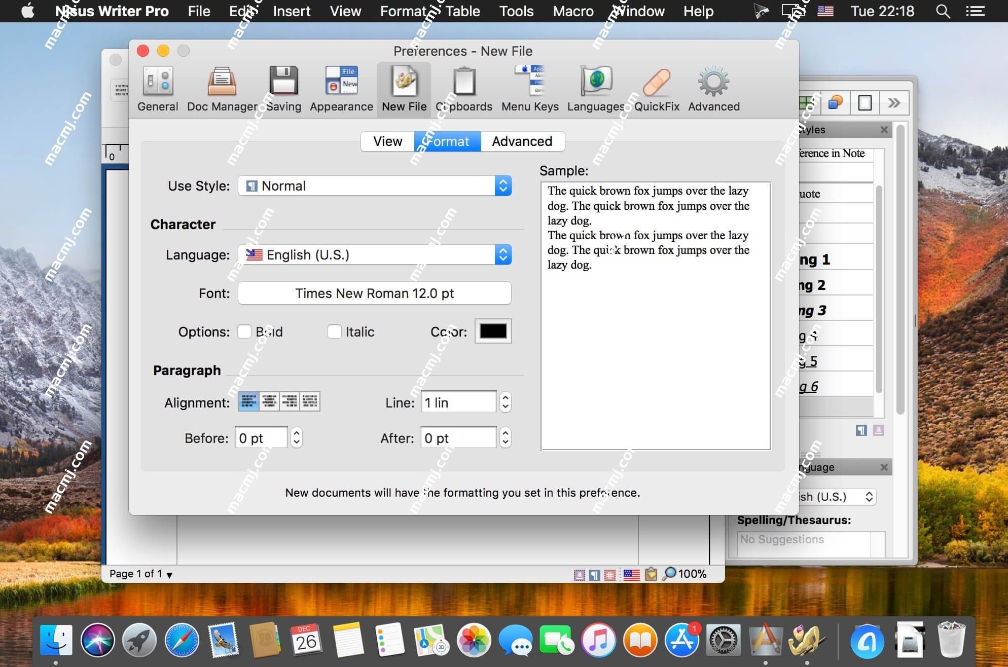 Nisus Writer Pro for Mac(专业的文字处理器)