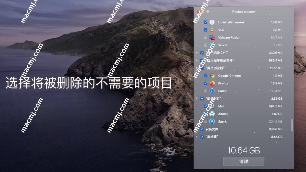 Pocket cleaner Pro for Mac(功能强大的系统清理应用)