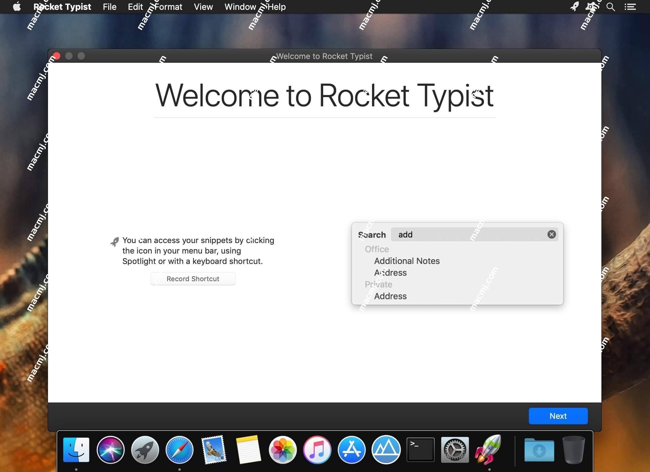 Rocket Typist pro for mac(文本快速输入工具)