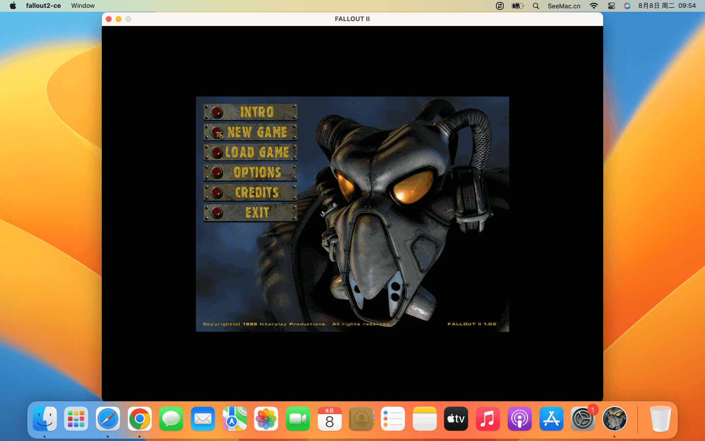 辐射2 for Mac v1.2.0 Fallout 2 英文原生版