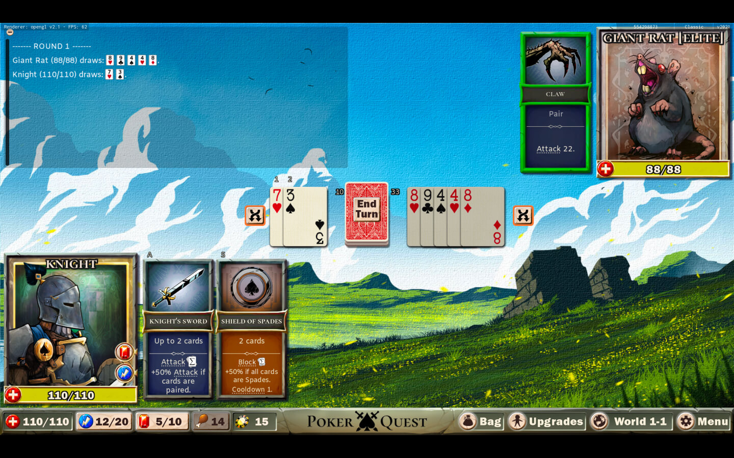 扑克任务：剑和黑桃 for Mac v1.0 Poker Quest: Swords and Spades 英文原生版