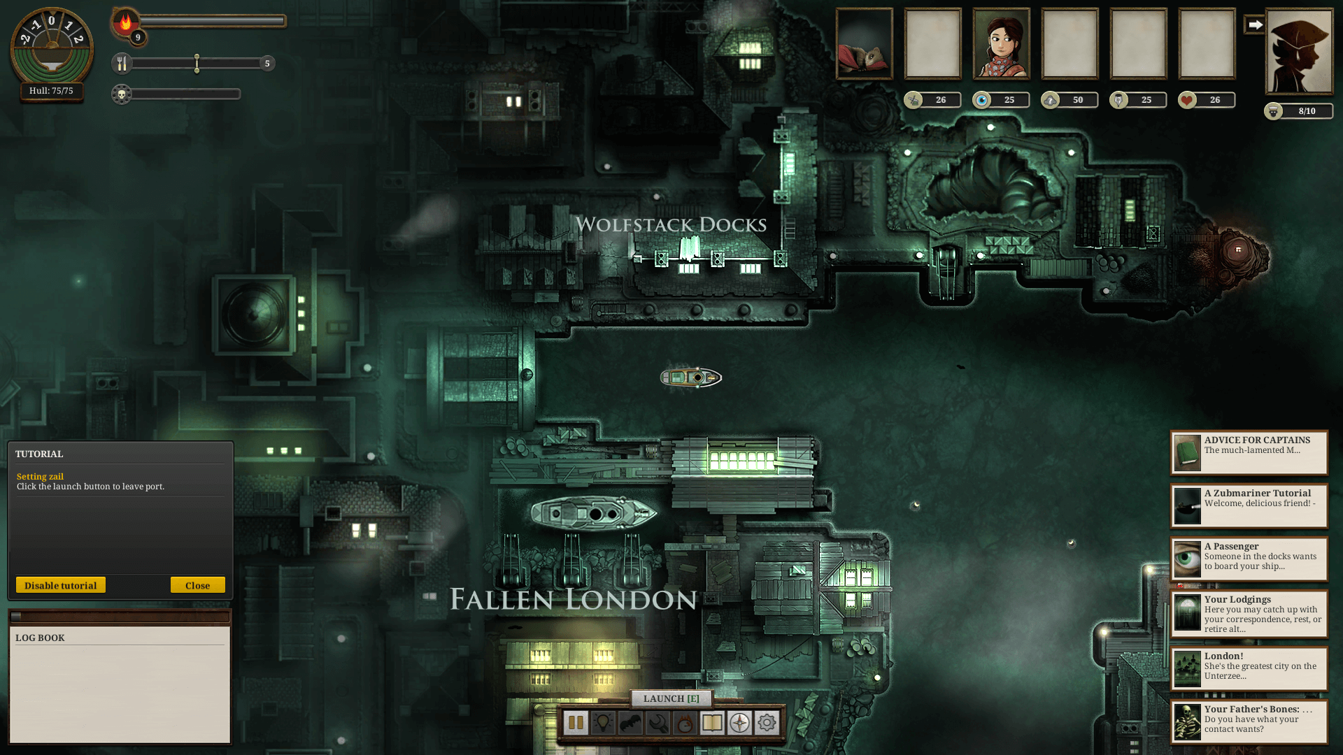 无光之海 for Mac v2.2.11.3212 SUNLESS SEA 英文原生版 附DLC Z潜水员