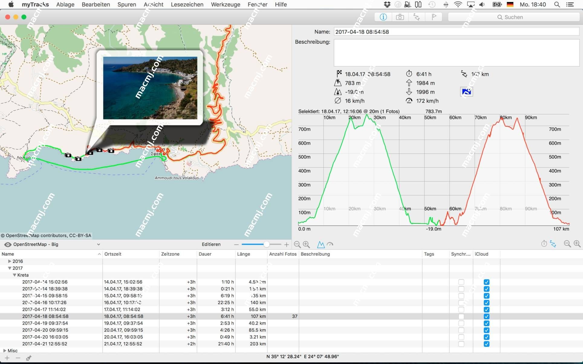 myTracks for Mac(GPS轨迹记录工具)