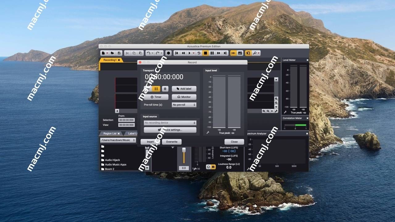 Acon Digital Acoustica Premium Edition for mac(mac数字音频编辑器)