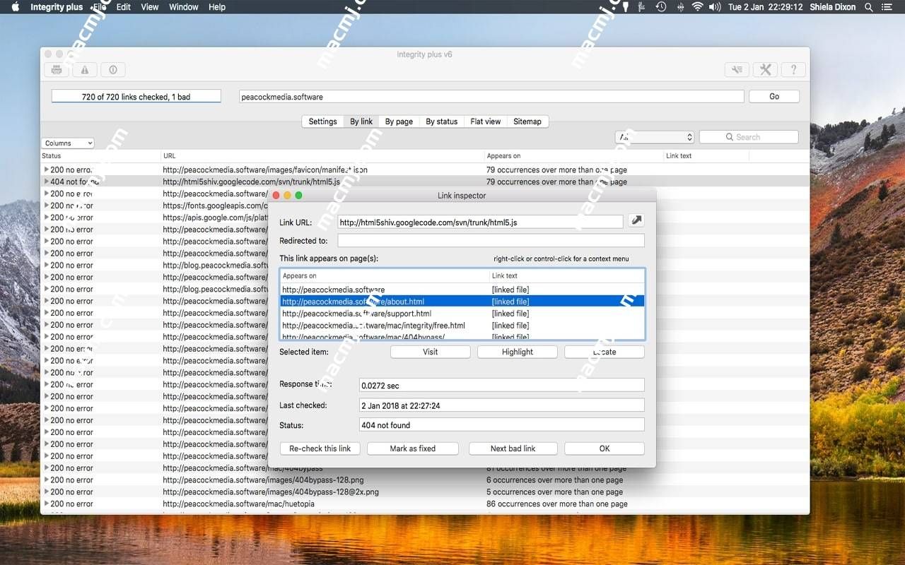 Integrity plus for mac(网站链接检查工具)