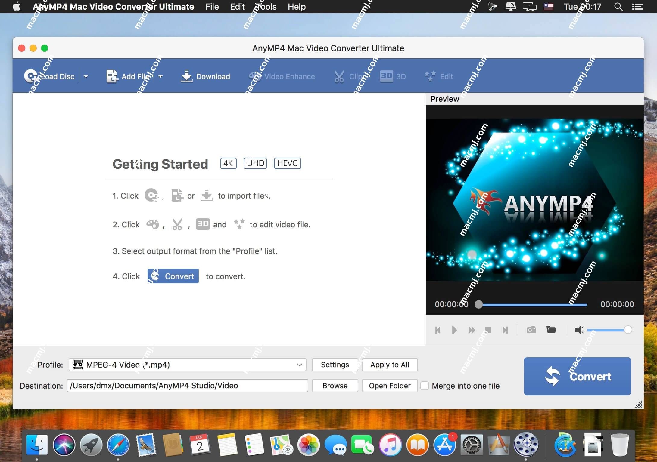 AnyMP4 Mac Video Converter Ultimate for Mac(视频格式转换器)
