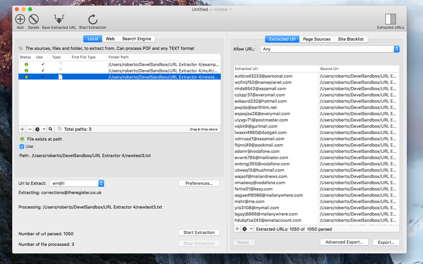 URL Extractor for mac(URL地址抓取工具)