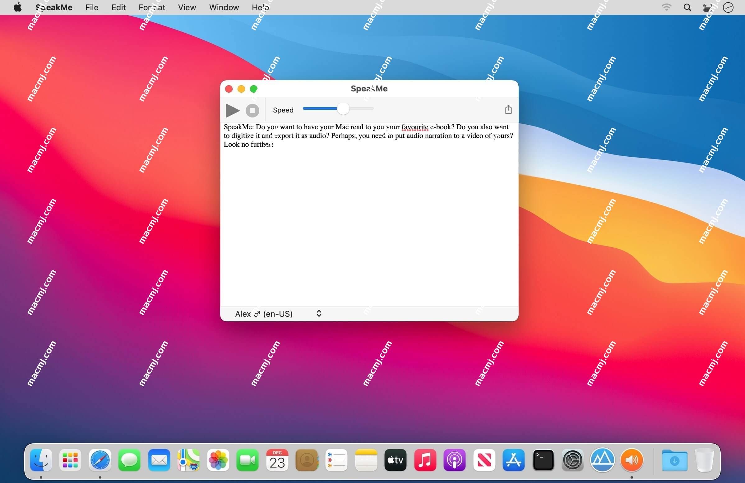 SpeakMe for mac(一键文字转音频工具)