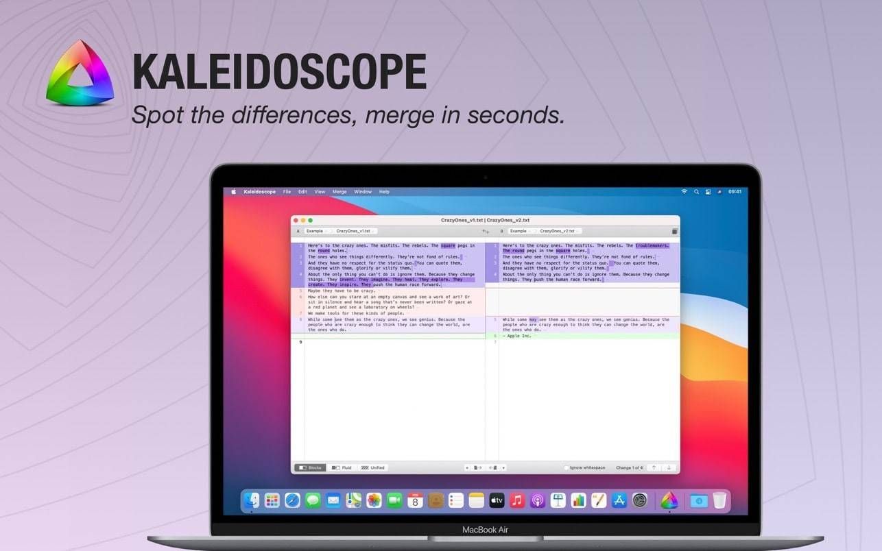 Kaleidoscope for mac- 文件和图像比较工具