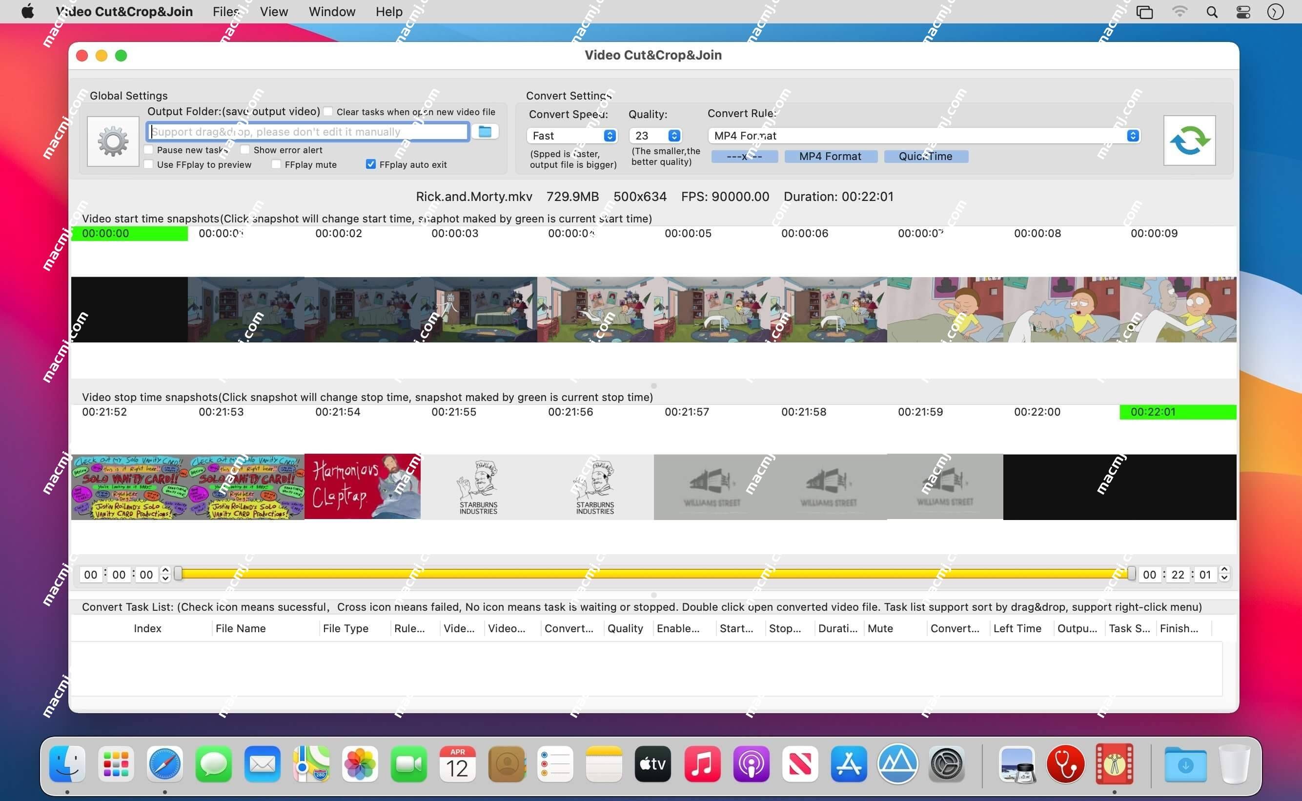 Video Cut Crop Join for Mac(mac视频剪辑合并软件 )