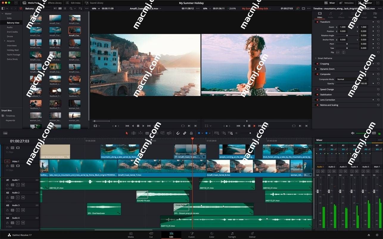 DaVinci Resolve Studio 18 密钥版 for Mac(达芬奇影视后期处理软件)