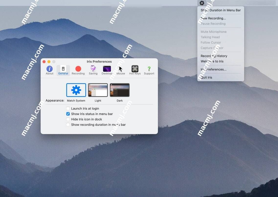 Iris for mac 屏幕录像软件