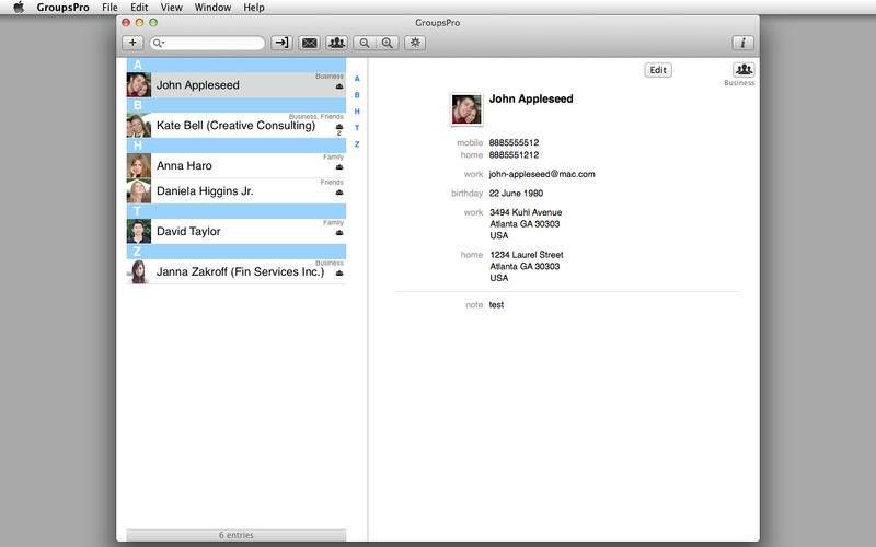 GroupsPro for Mac(通讯录和邮件管理)