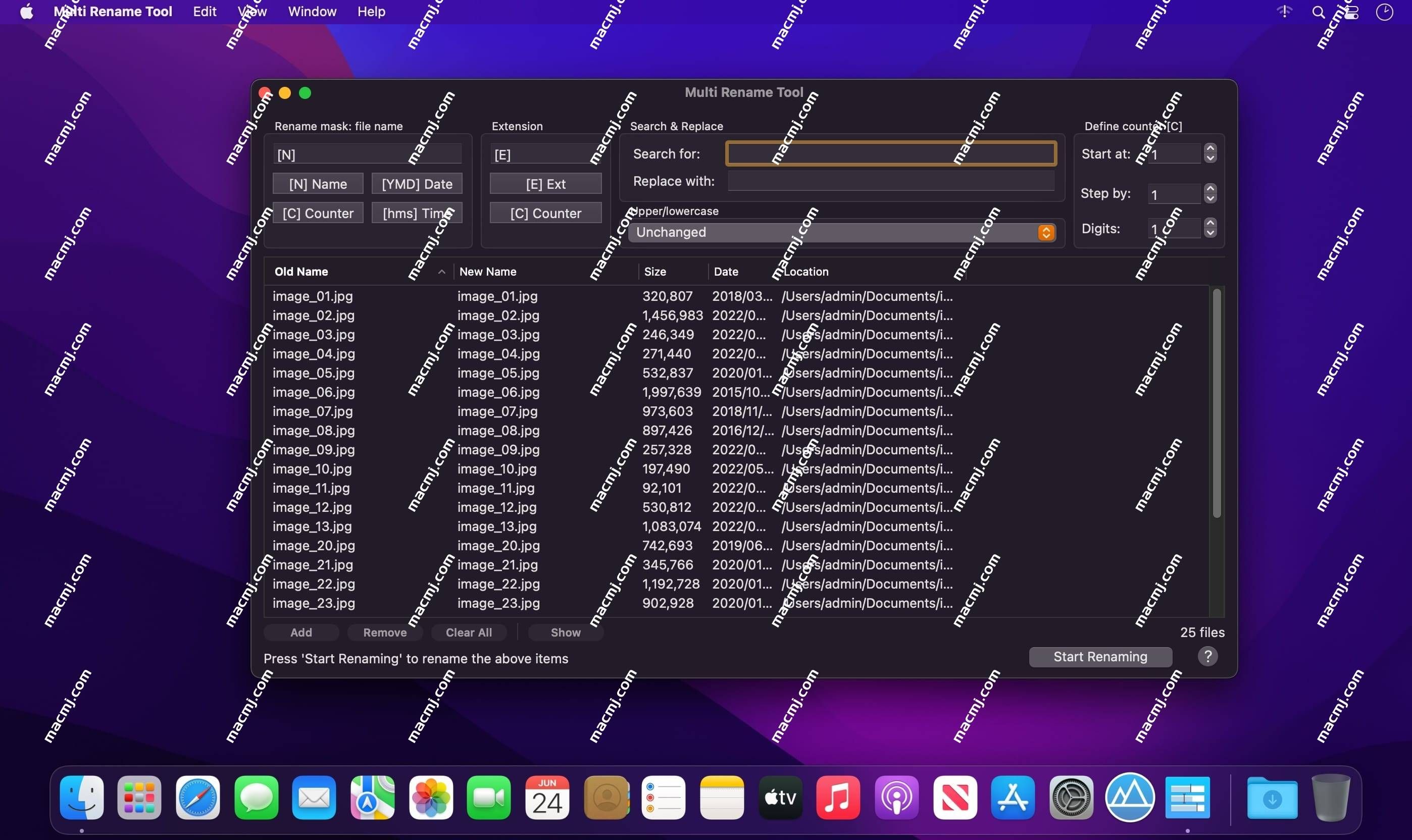 Multi Rename Tool for Mac(批量重命名工具)