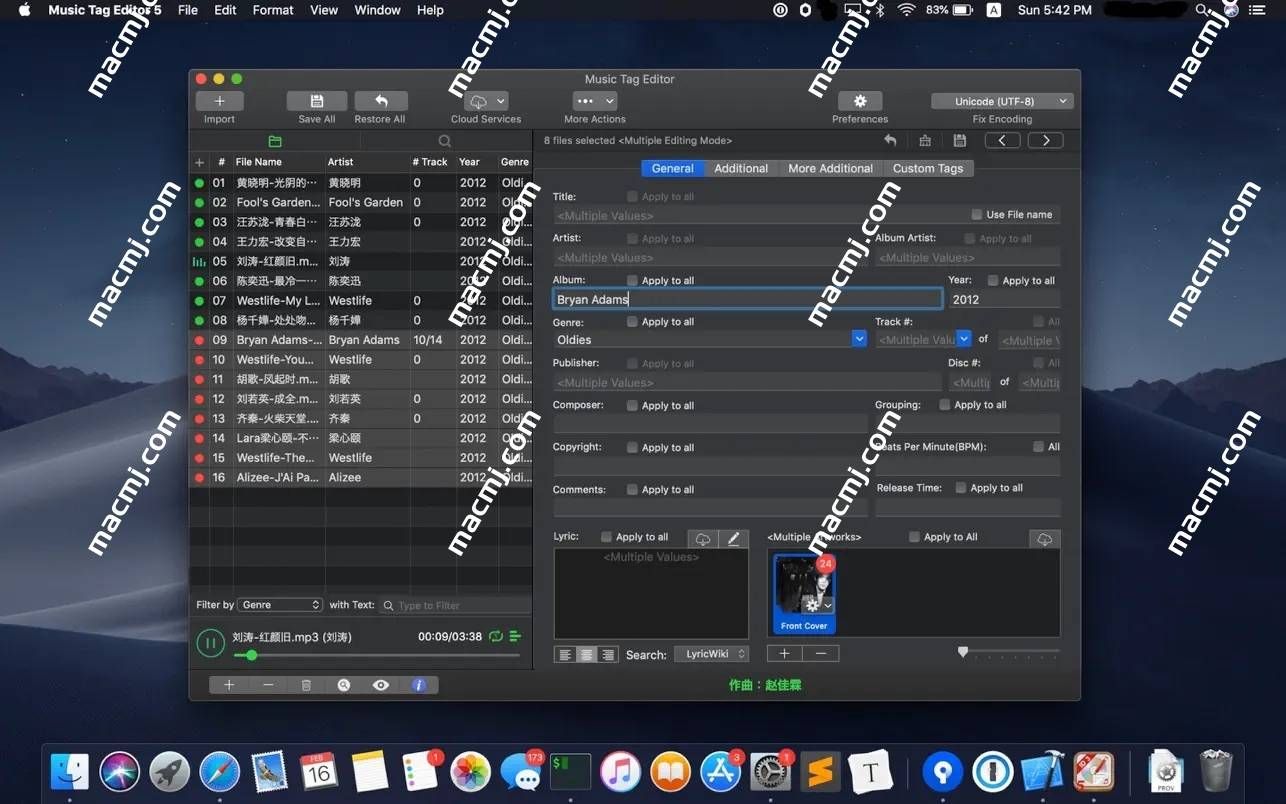 Music Tag Editor Pro for mac(音频标签管理)