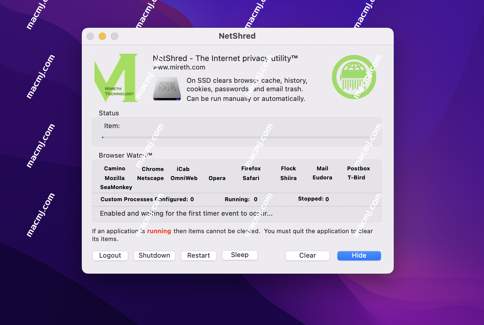 NetShred X for mac(缓存清理软件)