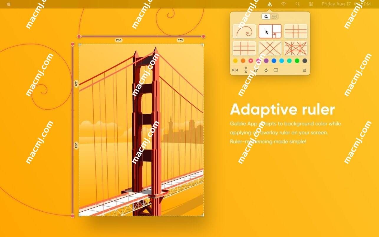 Goldie App for Mac(黄金比例设计工具)