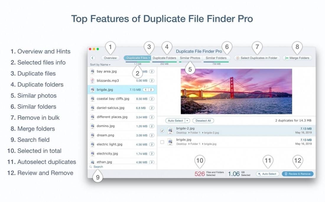 Duplicate File Finder Pro for mac(重复文件快速查找器)