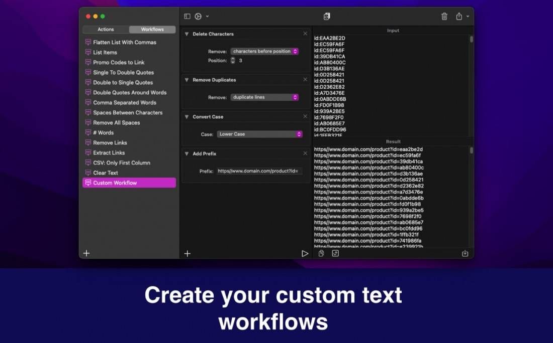 Text Workflow for mac &#8211; 文本自动化