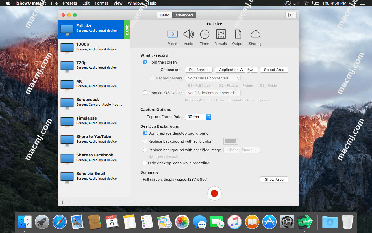 iShowU Instant for Mac(强大的实时屏幕录像工具)