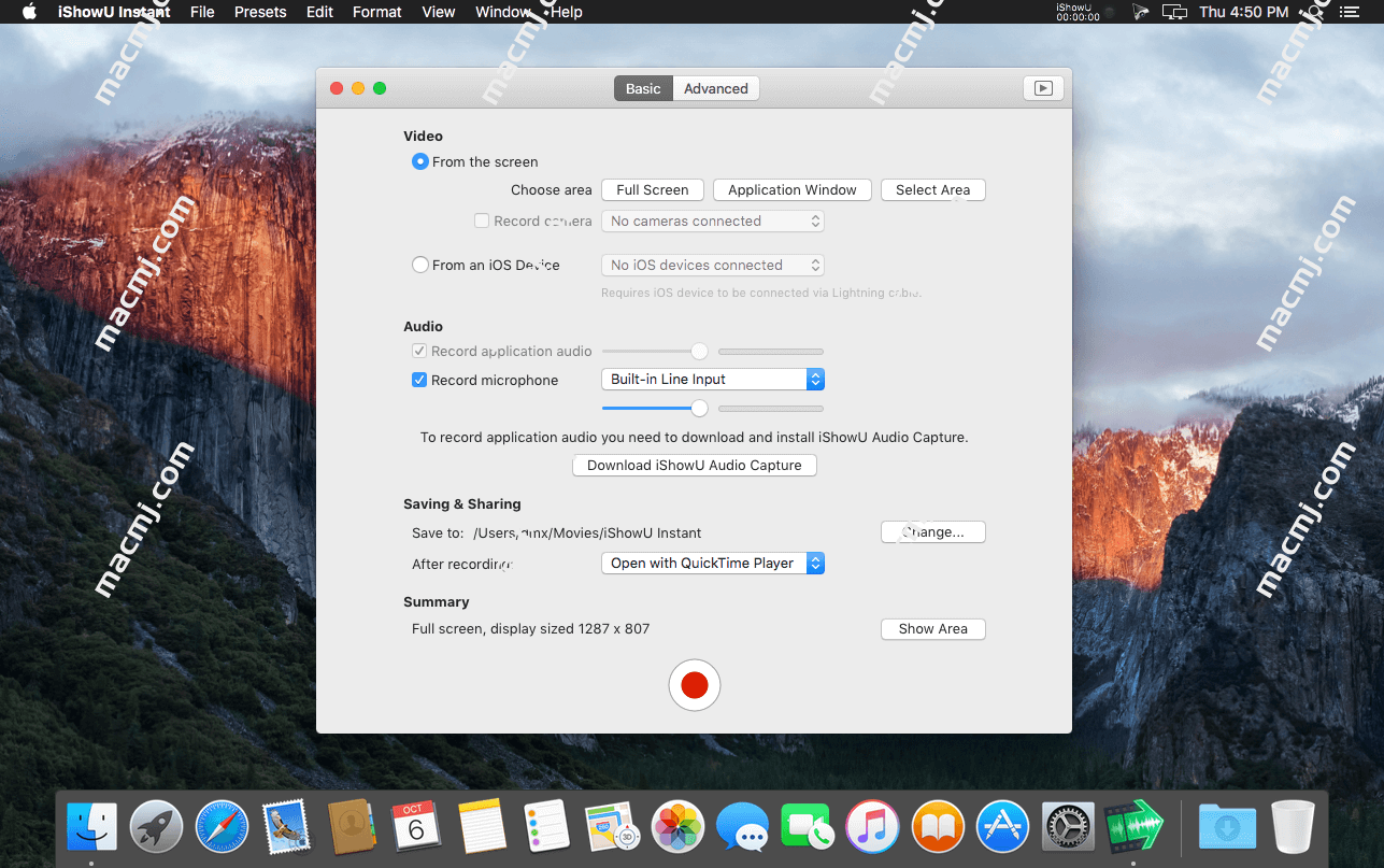 iShowU Instant for Mac(强大的实时屏幕录像工具)