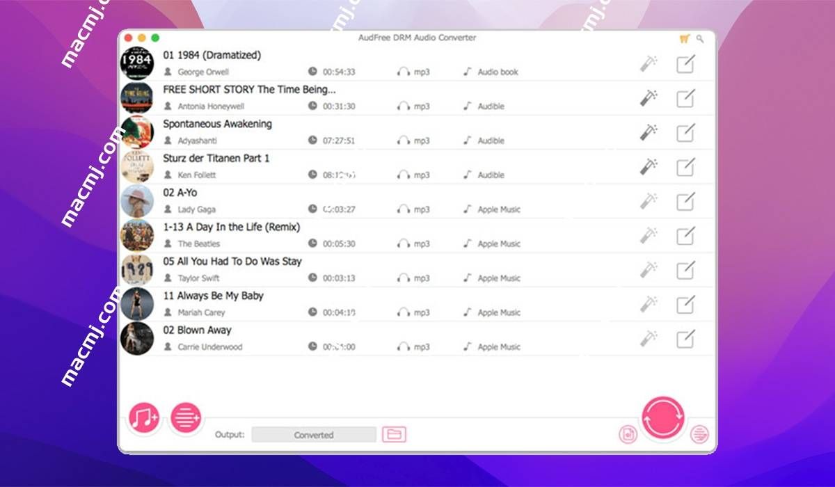 AudFree Audio Converter for Mac(全能音频格式转换软件)
