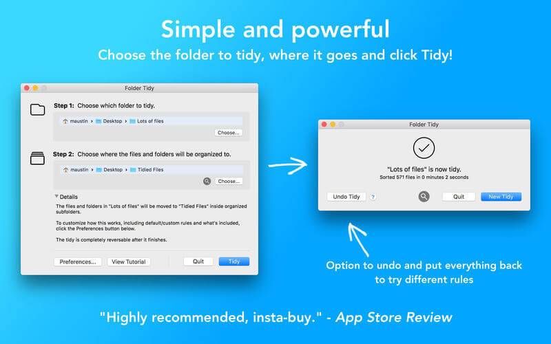 Folder Tidy for mac(Mac桌面文件整理工具)