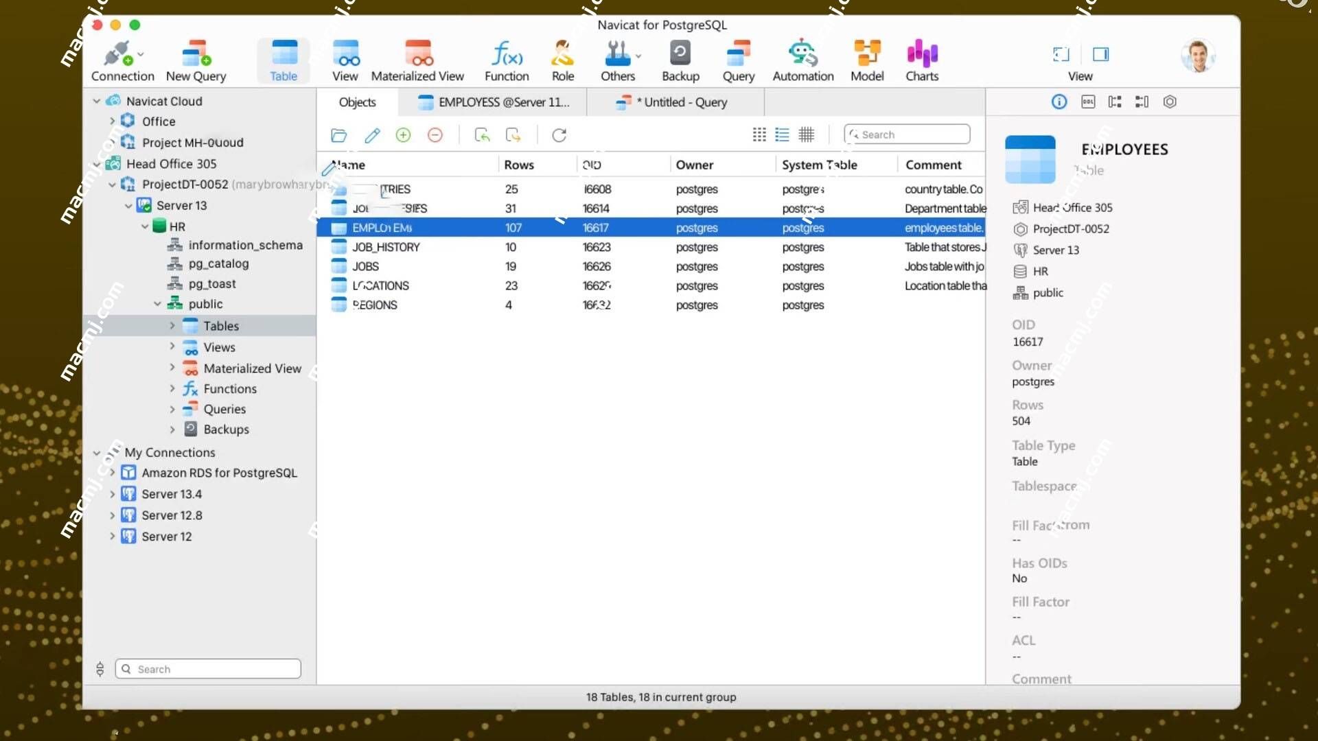 Navicat for PostgreSQL mac(PostgreSQL数据库开发工具)