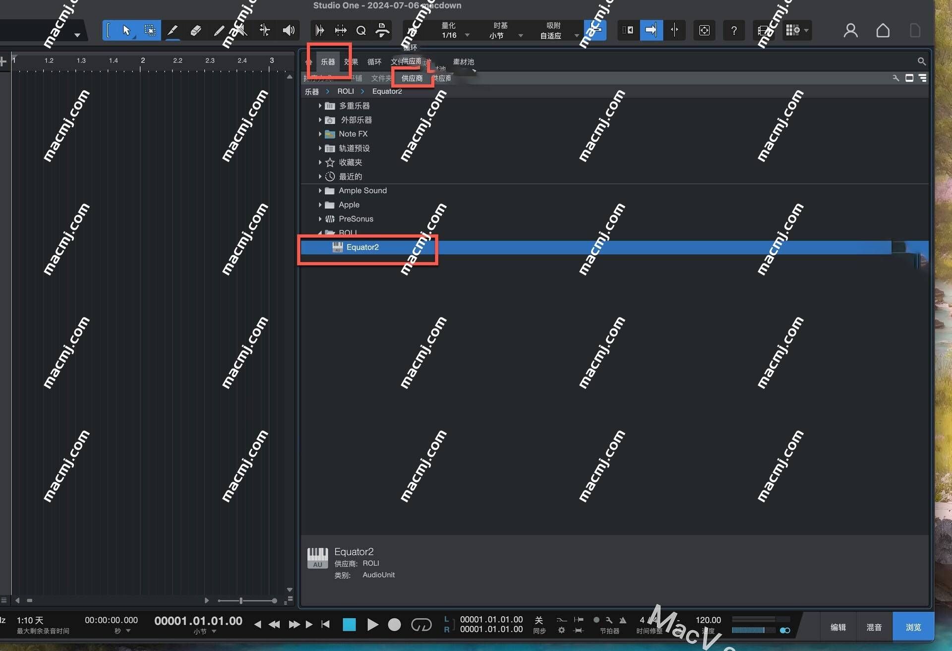 ROLI Equator2 for mac(无限混合合成器)