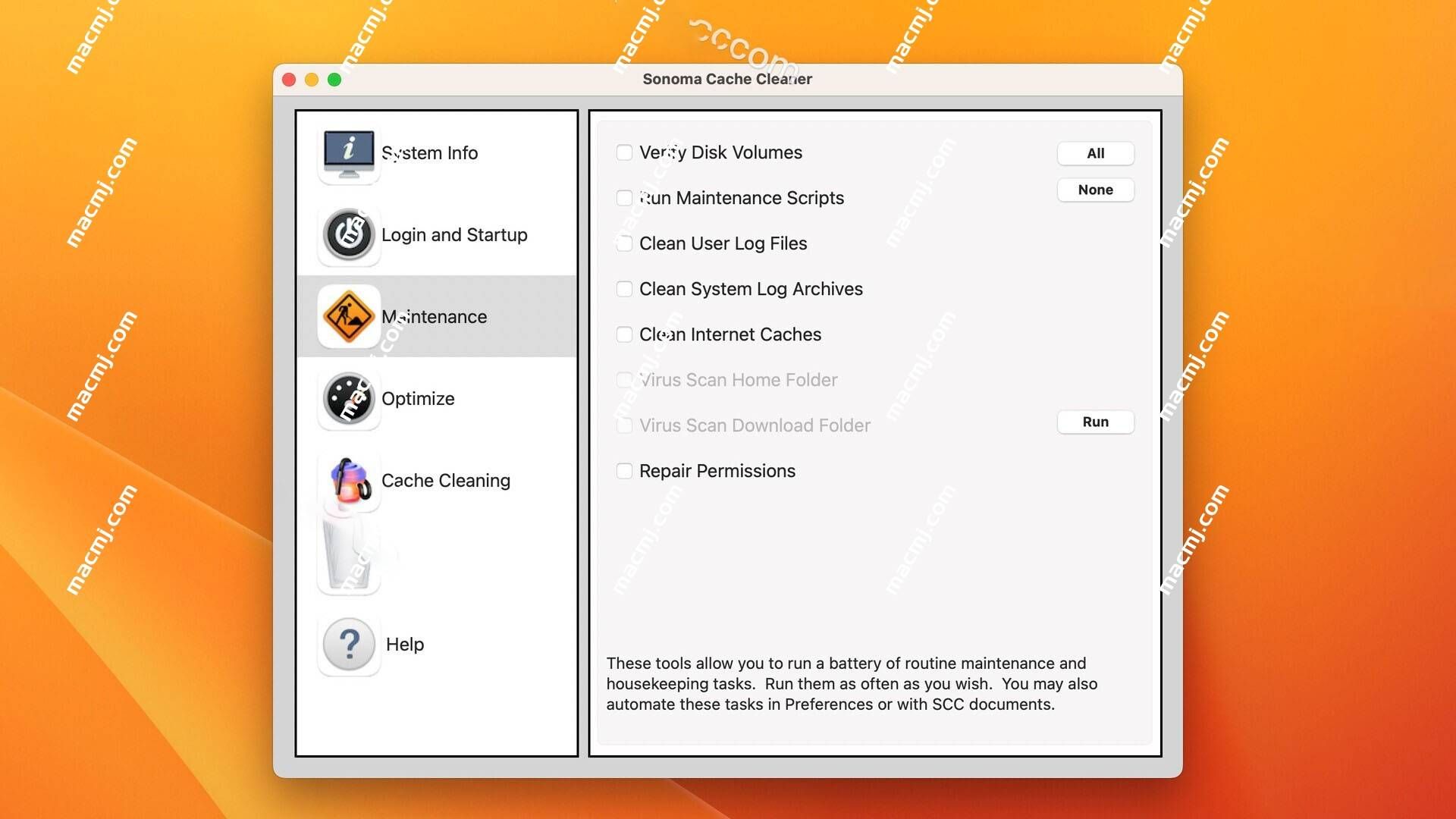 Sonoma Cache Cleaner for Mac(MacOS系统清理优化工具)