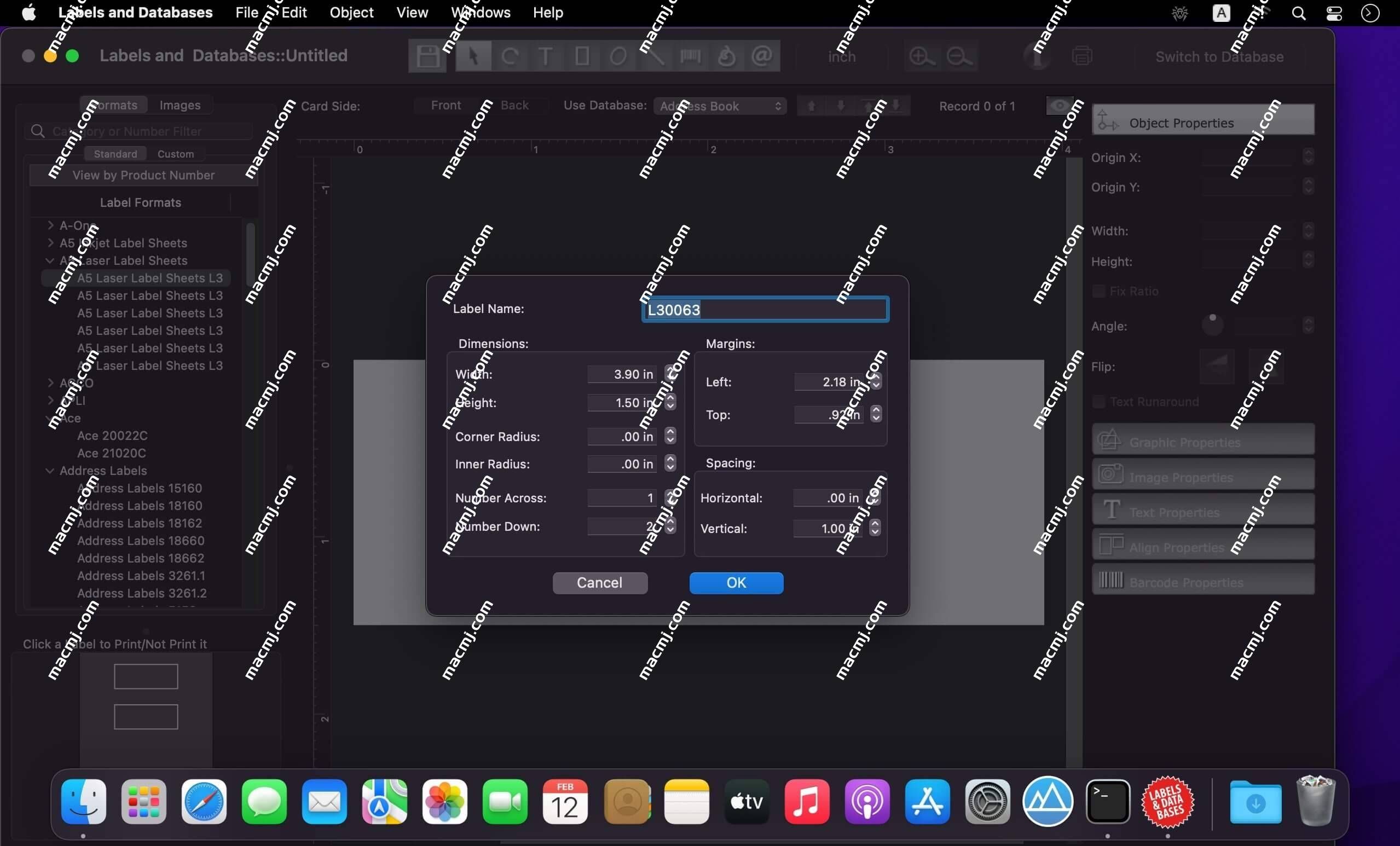 Labels and Databases for Mac( 数据库标签制作软件)