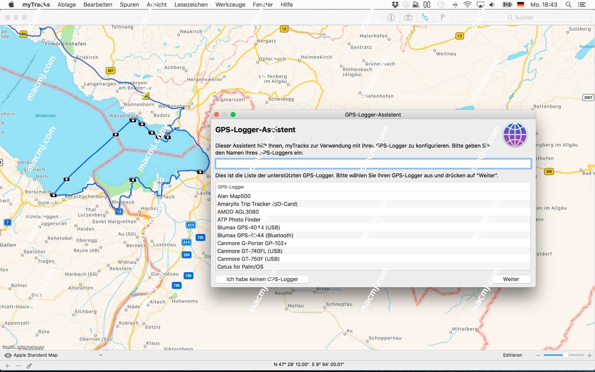 myTracks for Mac(GPS轨迹记录工具)