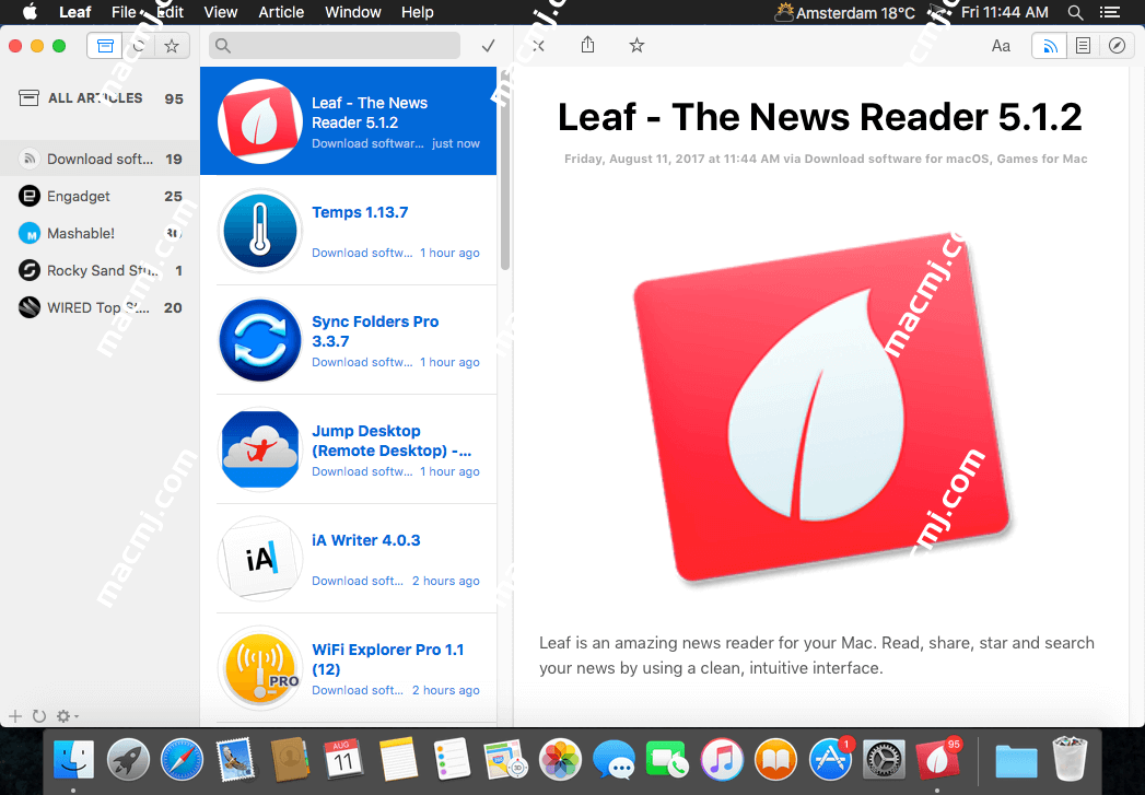 Leaf for Mac(好用的rss阅读器) v5.2.4激活版