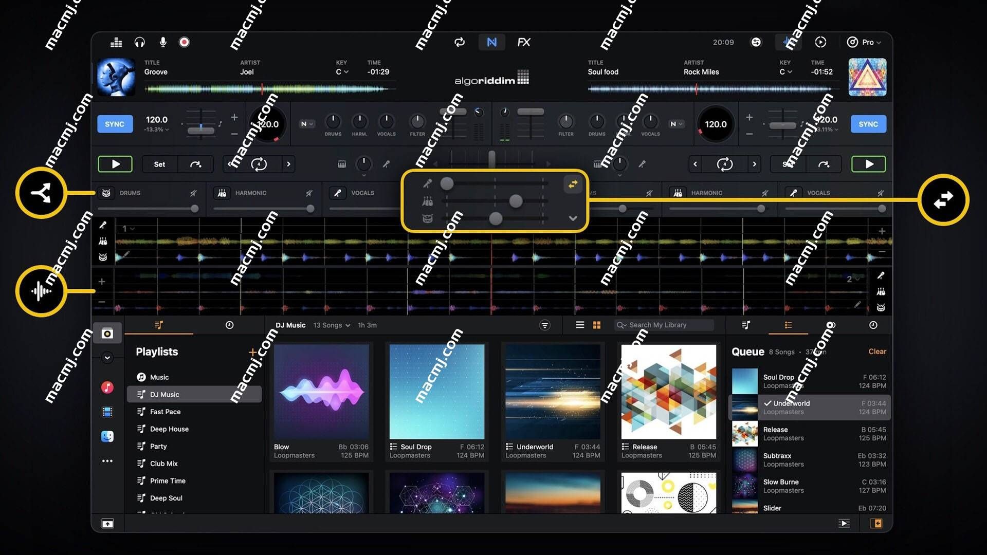 Algoriddim djay Pro Ai for Mac(DJ混音软件)