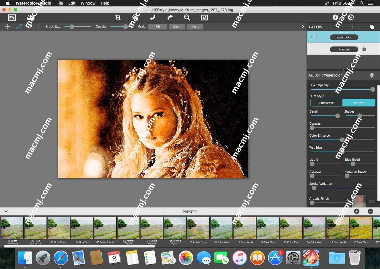Jixipix Watercolor Studio Pro for Mac(照片转水彩画特效工具)