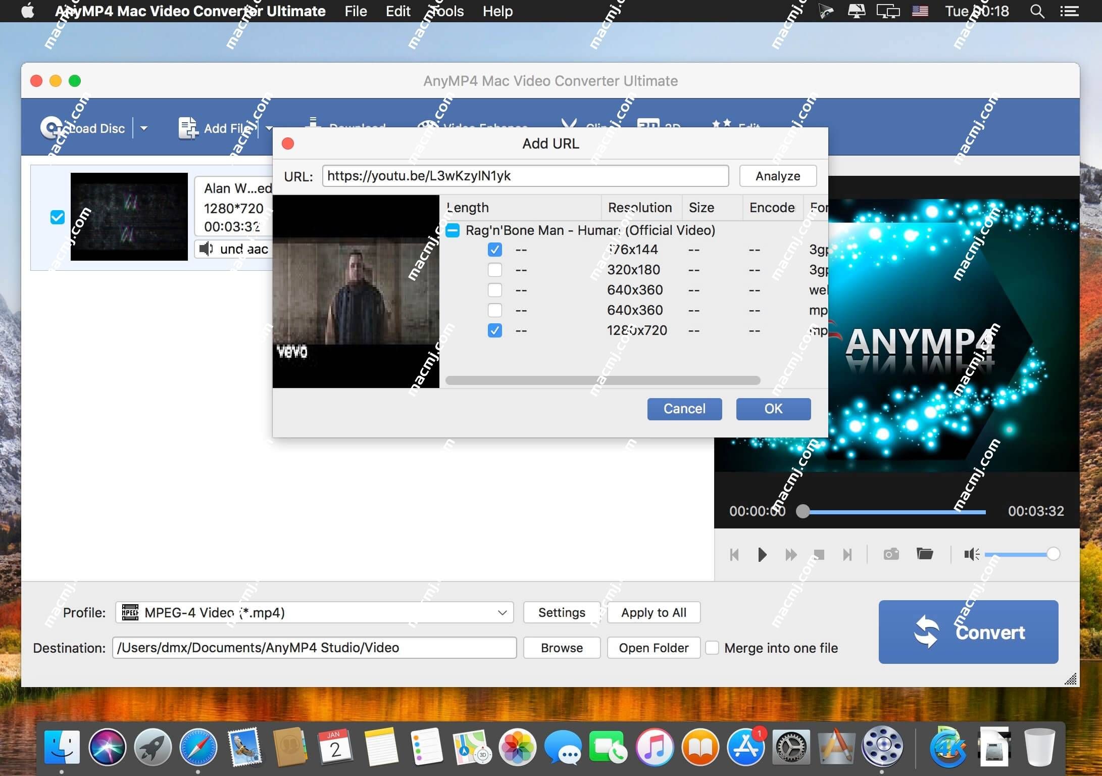 AnyMP4 Mac Video Converter Ultimate for Mac(视频格式转换器)